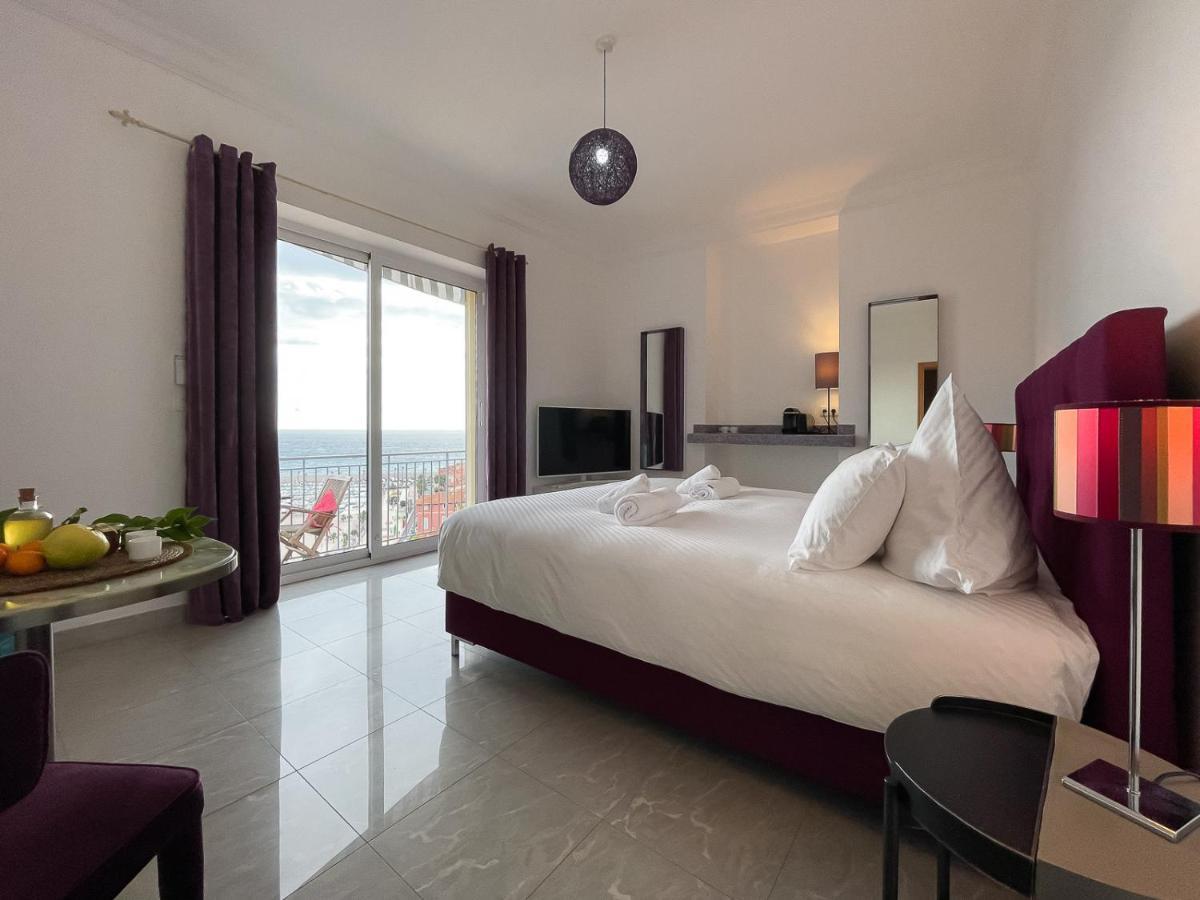 Villa L'Ensoleillee Vue Panoramique Mer, 250 M De La Plage Et Du Centre Ville Menton Exteriör bild