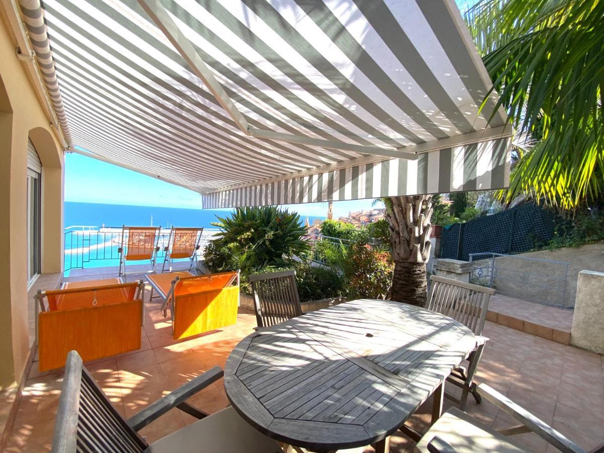 Villa L'Ensoleillee Vue Panoramique Mer, 250 M De La Plage Et Du Centre Ville Menton Exteriör bild