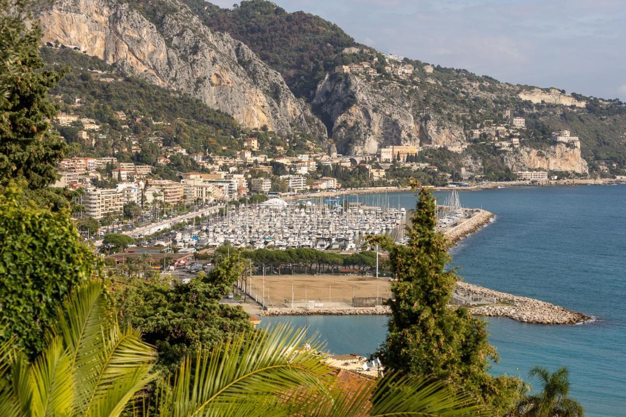 Villa L'Ensoleillee Vue Panoramique Mer, 250 M De La Plage Et Du Centre Ville Menton Exteriör bild