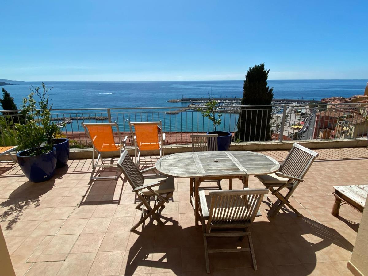 Villa L'Ensoleillee Vue Panoramique Mer, 250 M De La Plage Et Du Centre Ville Menton Exteriör bild