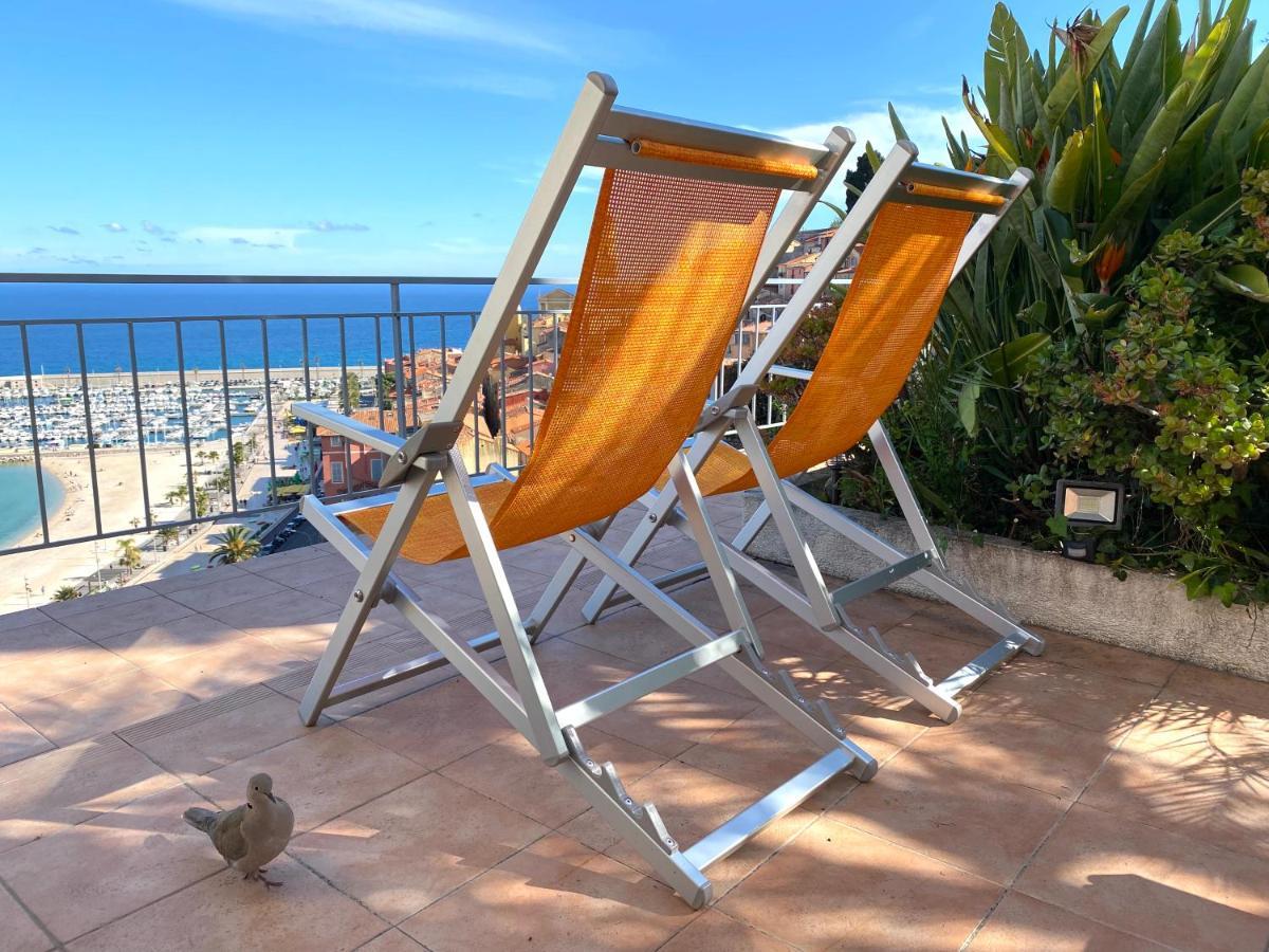 Villa L'Ensoleillee Vue Panoramique Mer, 250 M De La Plage Et Du Centre Ville Menton Exteriör bild