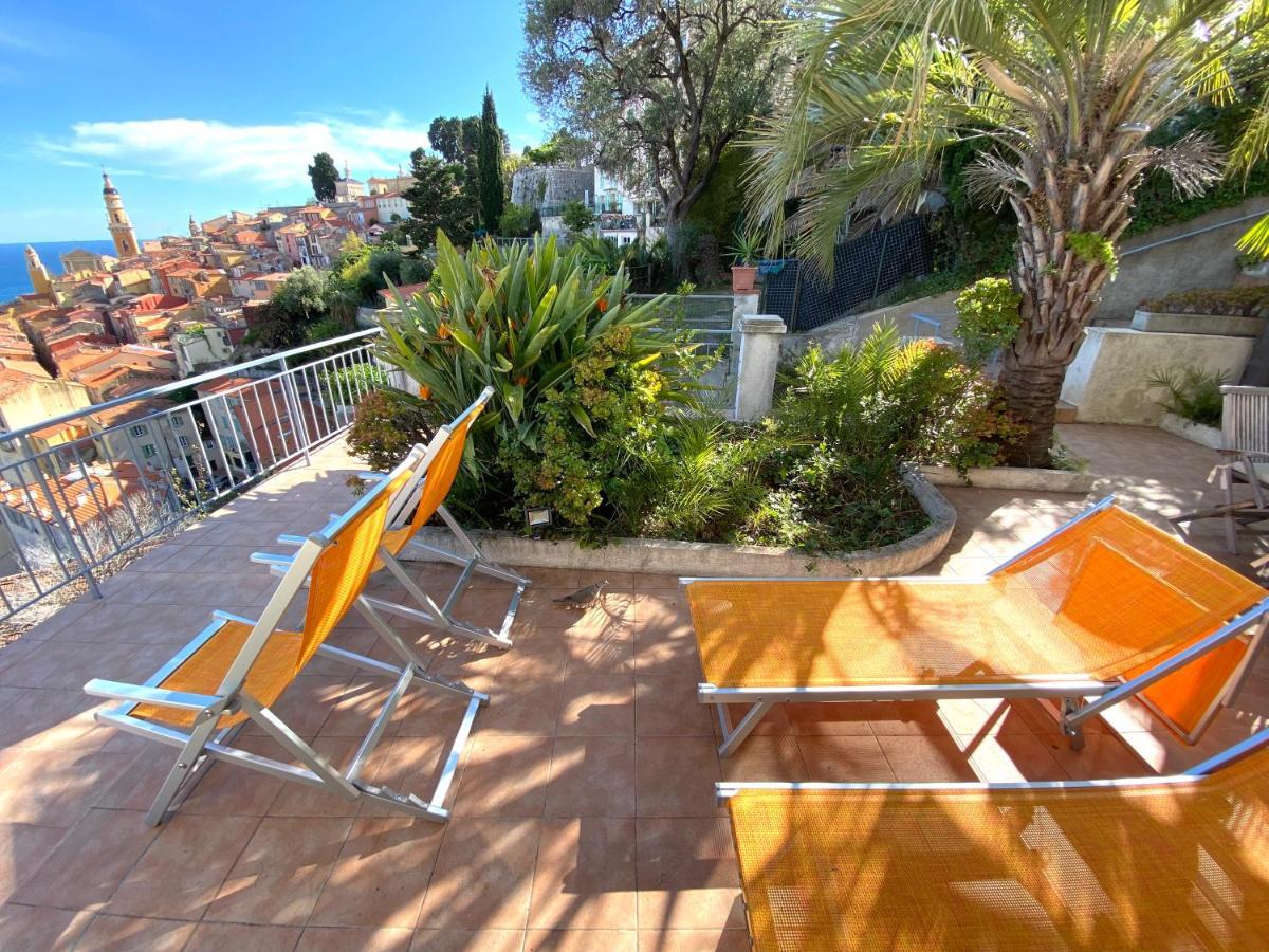 Villa L'Ensoleillee Vue Panoramique Mer, 250 M De La Plage Et Du Centre Ville Menton Exteriör bild